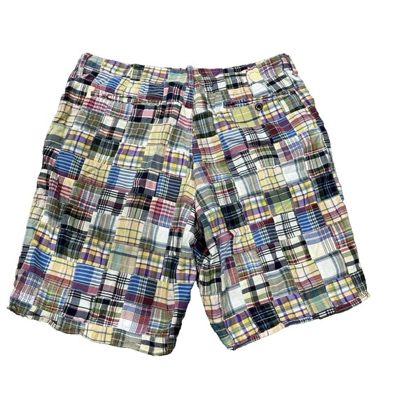 J.Crew Men's Madras Field Shorts Size 36W Plaid Casual Summer Preppy - Picture 2 of 12